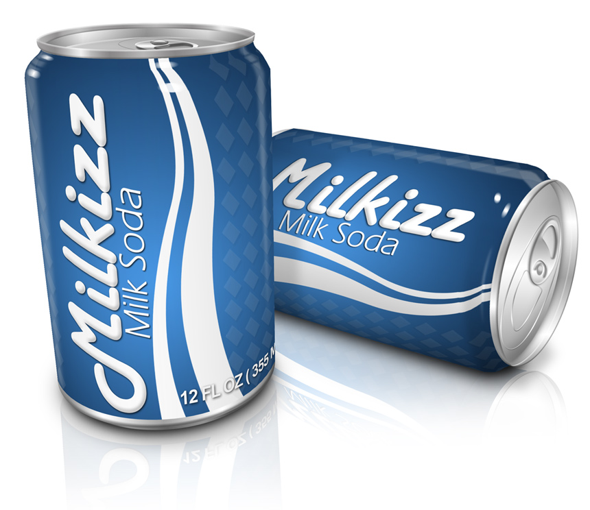 Beer Soda Can Mockup Canister Template