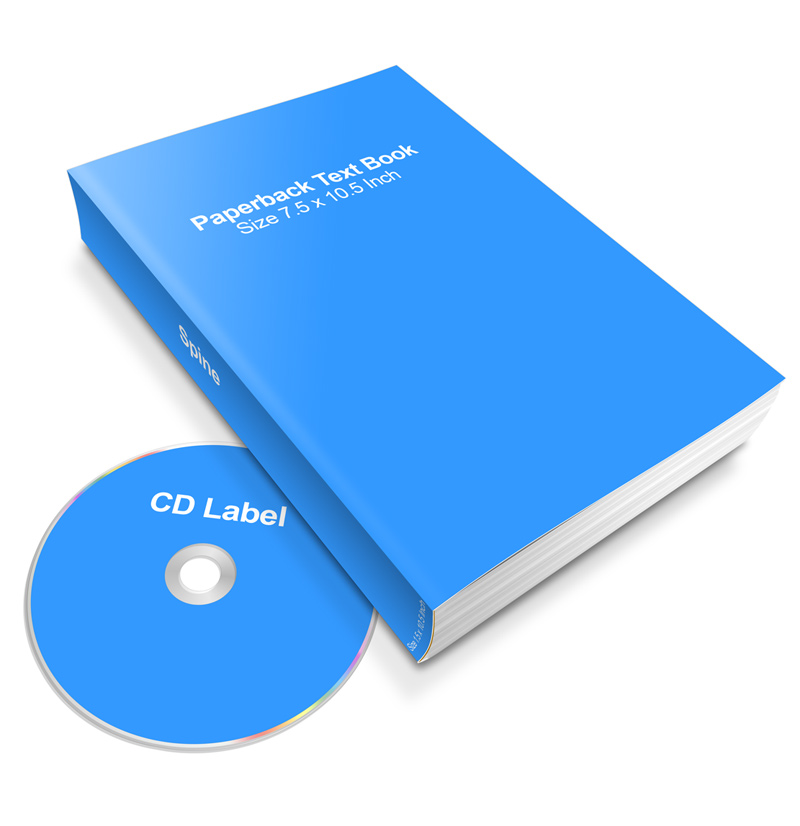 Softcover Book Mockup with Companion Media