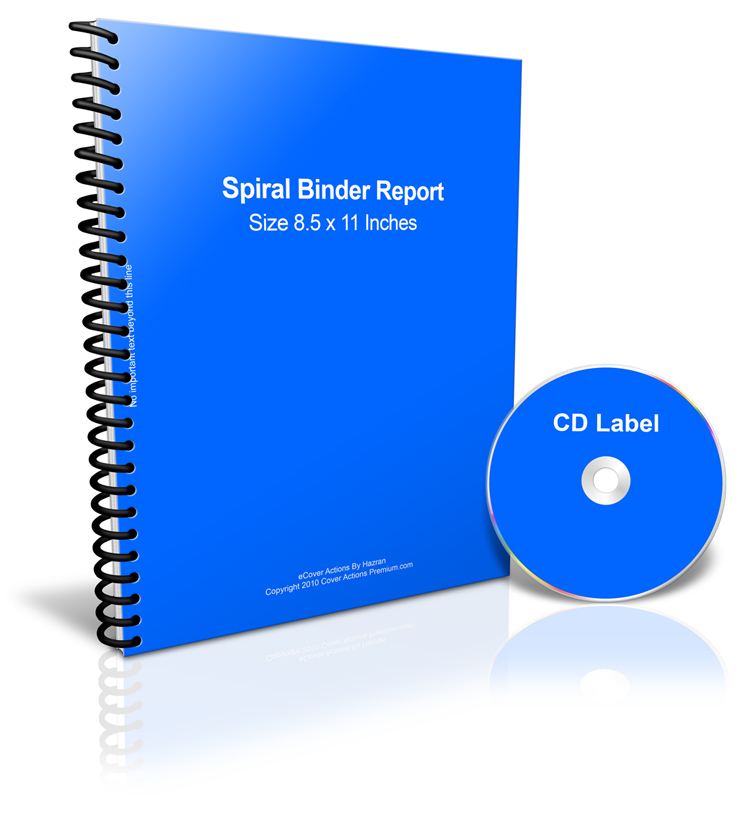 spiral bound book mockup
