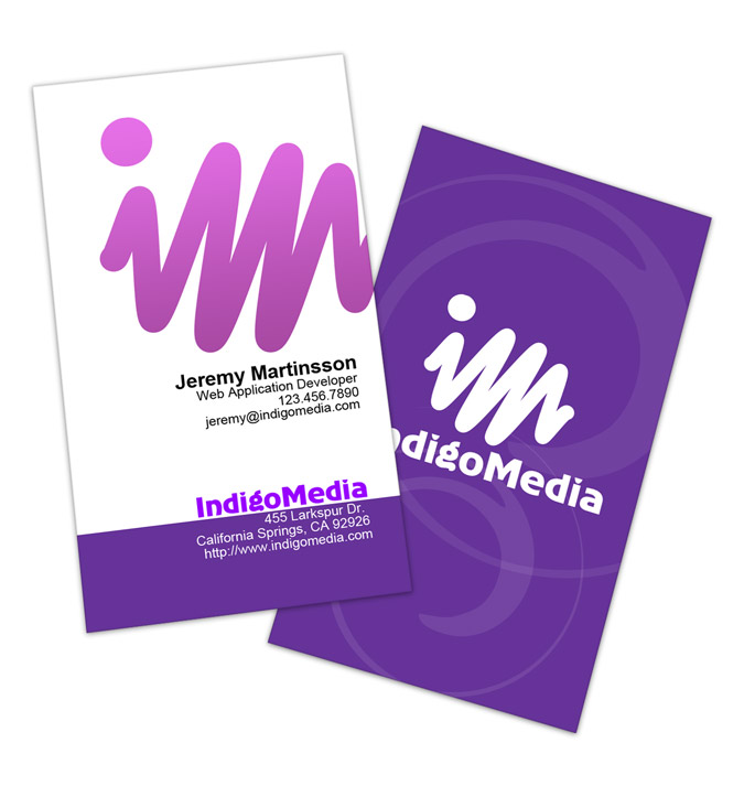 vertical business card mock up