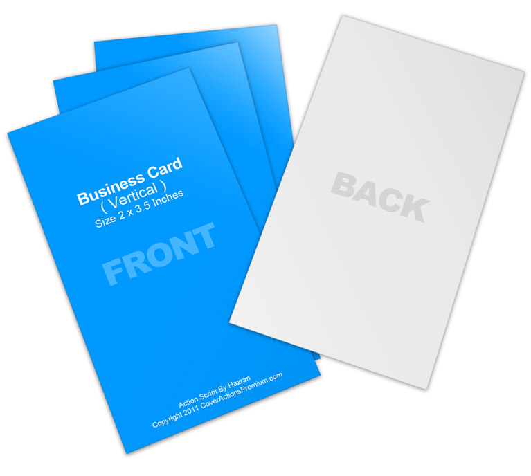 vertical business card mock up