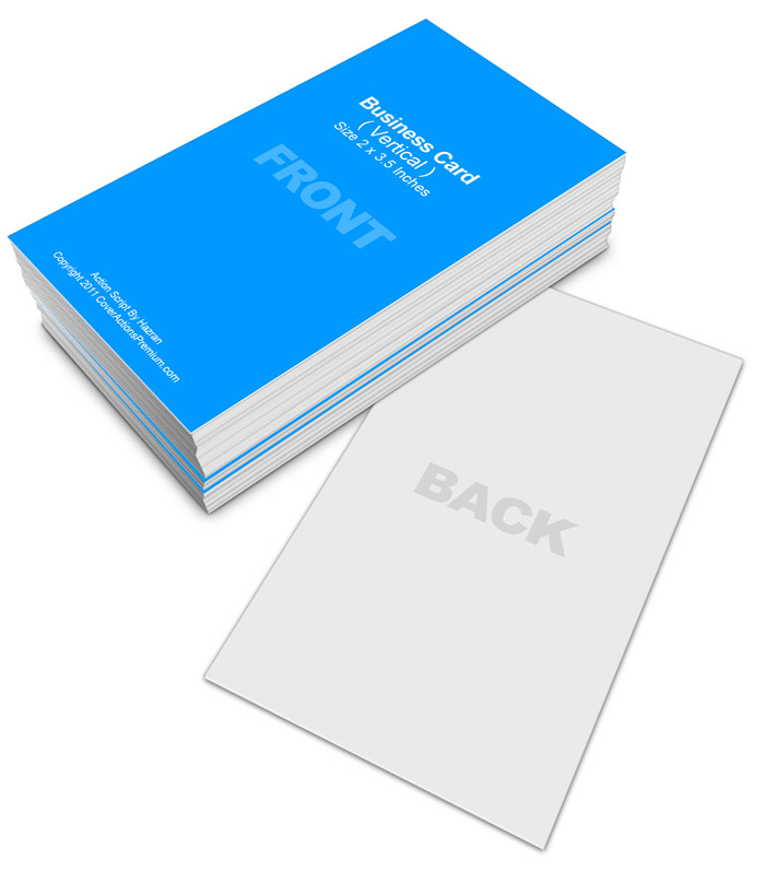 vertical business card mockup psd template