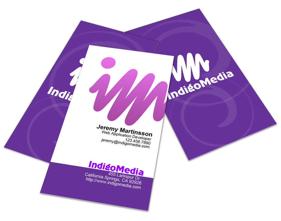 vertical business card template