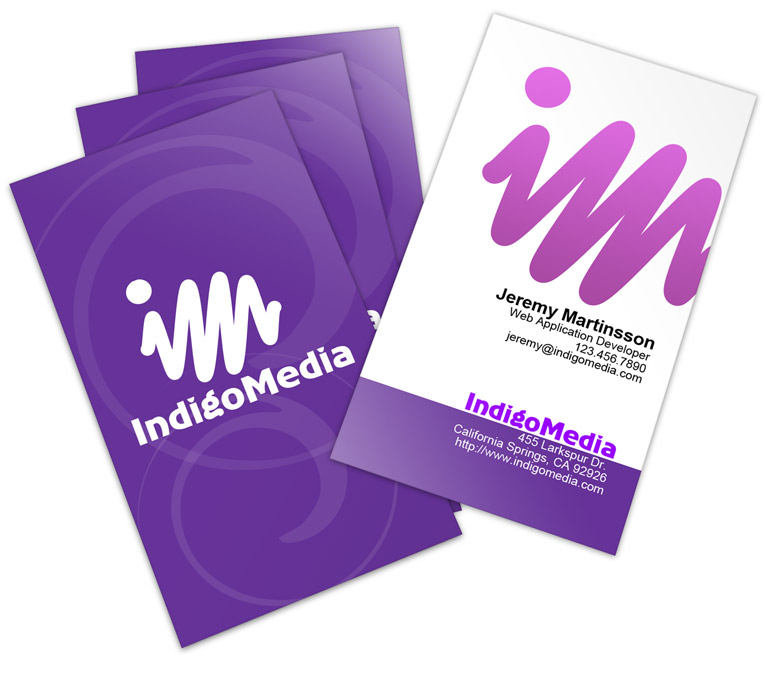 vertical business card template