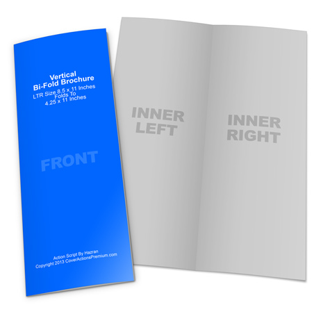8.5x11 Bi-Fold Brochure Mockup-Cover Actions
