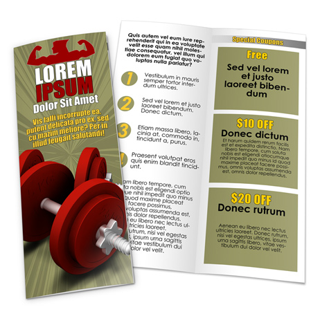 Vertical 8.5 x 11 Half-Fold Brochure Mockup