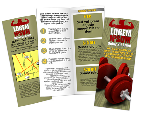 Vertical Half-Fold Brochure Mockup Cover Action