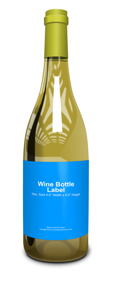 Wine bottle mockup
