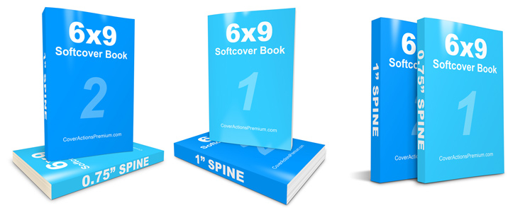 6 x 9 Softcover 2 Book Set mockup
