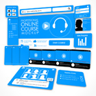 e-Learning Course Mockup -Photoshop Action