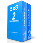 2 Book Boxed Set Free mockup Photoshop action