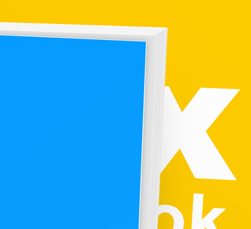 9x7 Landscape 5 Book Set Mockup