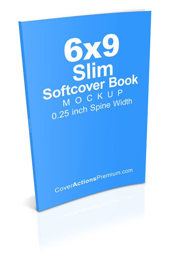 Slim paperback Book Mockup -6 x 9