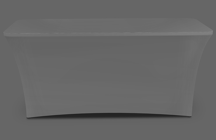 6ft stretch tablecloth mockup zipper back