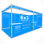 6x3 Shell Scheme Booth Photoshop Action Mockup + PSD Template v1