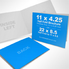 11 x 4.25 Half Fold Brochure Photoshop Action Mockup Pt 2