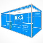 6x3 Shell Scheme Booth Photoshop Action Mockup + PSD Template -v2