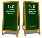 A Frame Chalk Board mockup cover actions
