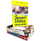 129 x 198 x 20mm-4 Softcover Book Set Photoshop Action Mockup V2 PLUS PSD Template