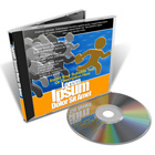 Open CD Jewel Case with Laying Blank CD Photoshop Action Mockup and Template