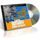 Tilted CD Jewel Case with Laying Blank CD Photoshop Action Mockup and Template