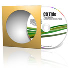 CD with Paper Sleeve Photoshop Action Mockup and Template