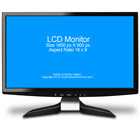 Single PC Monitor Photoshop Action Mockup