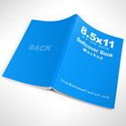 Open Paperback Book Mockup - 8.5x11 150 Pages