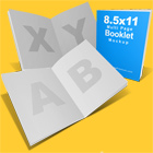 8.5x11 Open Booklet Mockup
