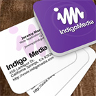 Rounded Corner Business Card Mock Up