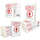 3-in-1 Thick Book Mockups (Mass Market / A Format), PLUS PSD Template 