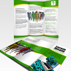 8.5 x 11 inch Tri Fold Brochure Mockup Photoshop Action Script V.3 and Template