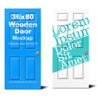 Wooden Door Mockup -36x80 inch