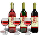Bordeaux Red Wine Bottle Mock Up