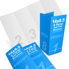 8.5 x 14 Roll Fold Brochure Mockup- 8 Page