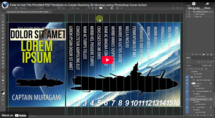 How to Use PSD Template Provided