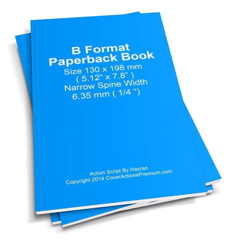 130 x 198 Paperback Book Mockup