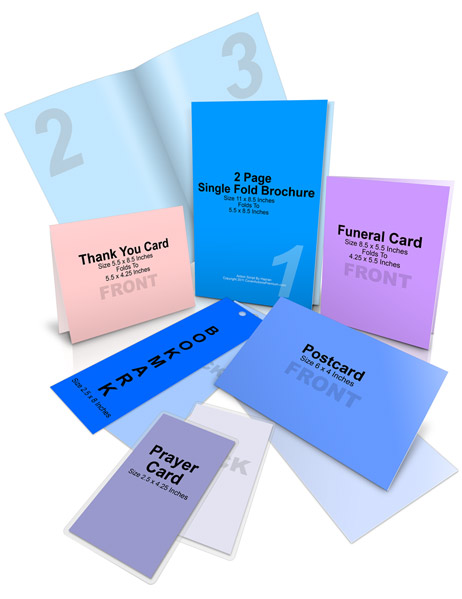 Funeral Program Mockup