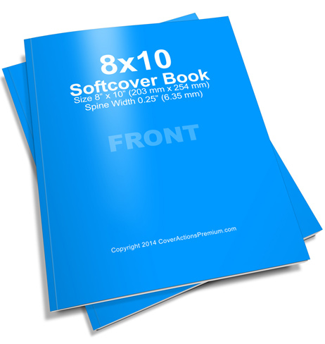 Softcover Book Mockup - 8x10