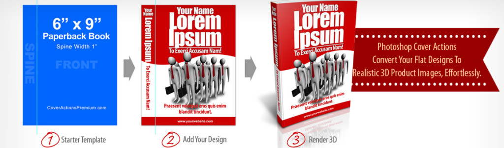 Cover Actions Premium -Photoshop Mockup and PSD Template Library