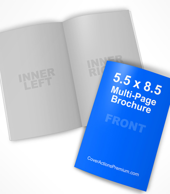 Open Brochure Mockup- 5.5 x 8.5