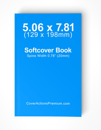 Softcover Book Mockup -5.06 x 7.81