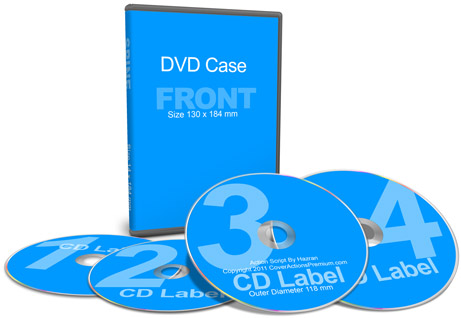 DVD Case 4 Discs Mockup