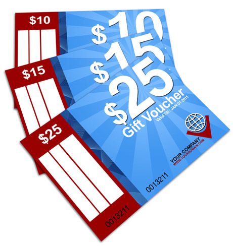 A6 Gift Vouchers Mockup