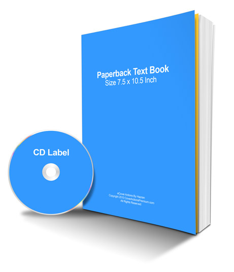Paperback Book Mockup- 7.5x10.5