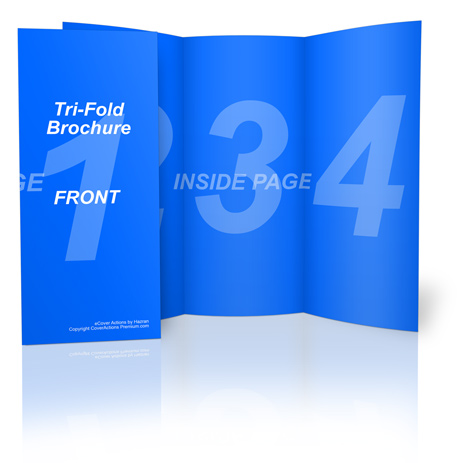 Tri Fold Brochure Mockup- 8.5 x 11