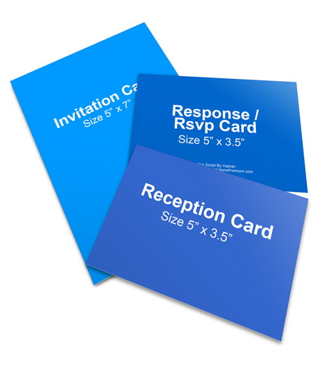 Wedding Invitation cards Mockup