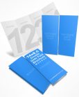 14x8.5 Double Gate Fold Brochure Mockup
