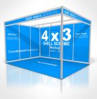 Shell Scheme Booth 4x3