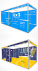 6×3 m Exhibition Booth Mockup | Photoshop Action Template